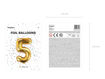 Picture of FOIL BALLOON NUMBER 5 GOLD 16 INCH